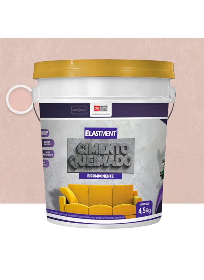 Cimento Queimado Elastment Salmão 4,5kg