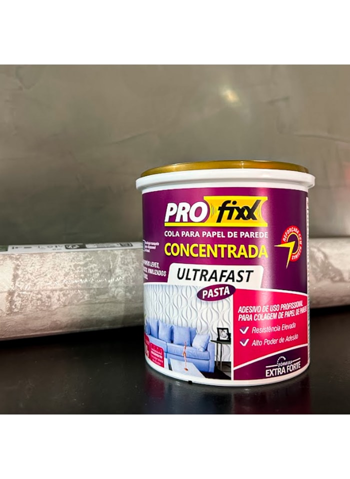 Cola Concentrada para Papel de Parede, 900G - Alta Adesão e Baixo Tempo de Secagem