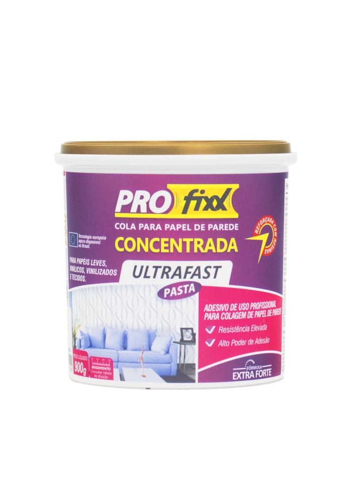 Cola Concentrada para Papel de Parede, 900G - Alta Adesão e Baixo Tempo de Secagem