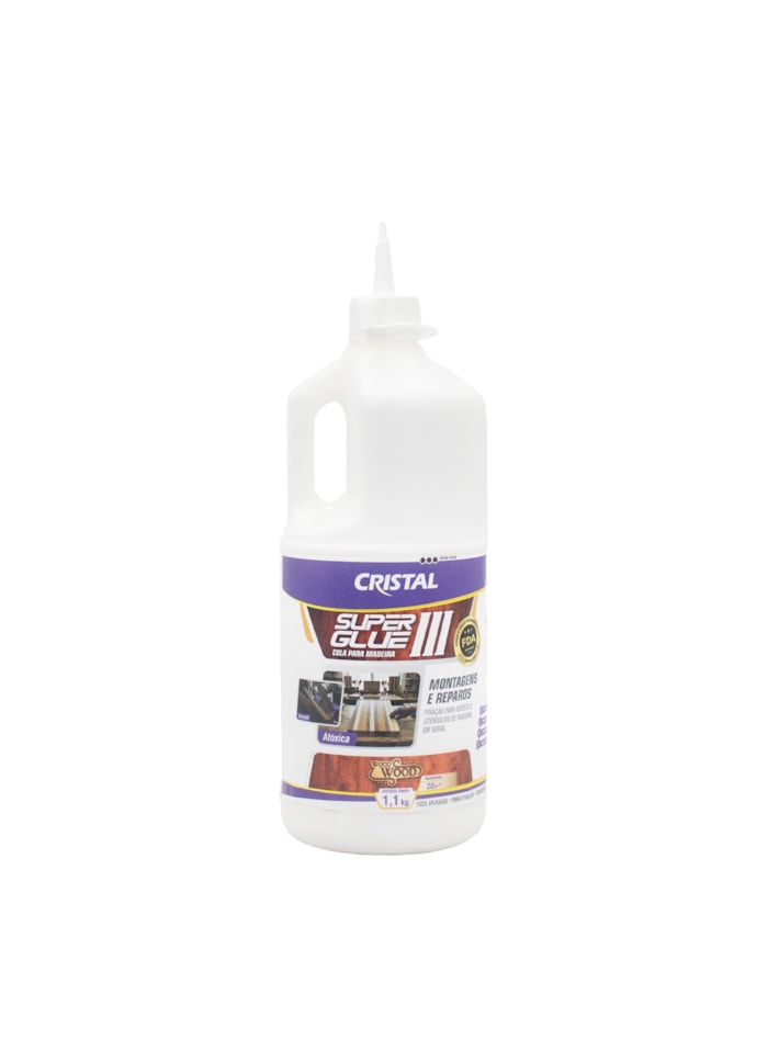 Cola para Madeira Wood Wood 3, 1,1KG - Pronto para Uso, Ótimo Rendimento