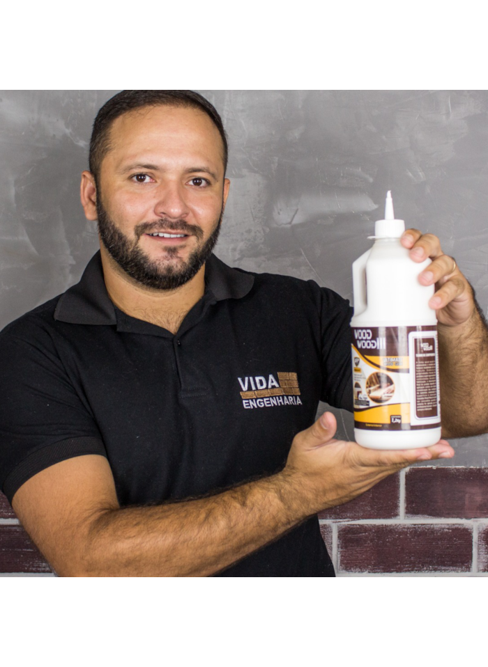 Cola para Madeira Wood Wood 3, 1,1KG - Pronto para Uso, Ótimo Rendimento