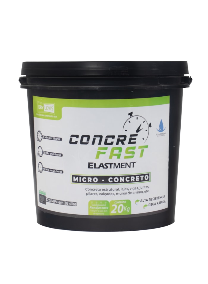 Concre Fast Elastment, 20KG - Secagem Rápida e Alta Resistência