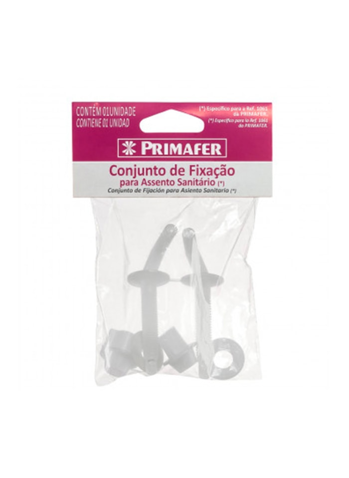 Conjunto de Fixação para Assentos Sanitários Branco Atlas