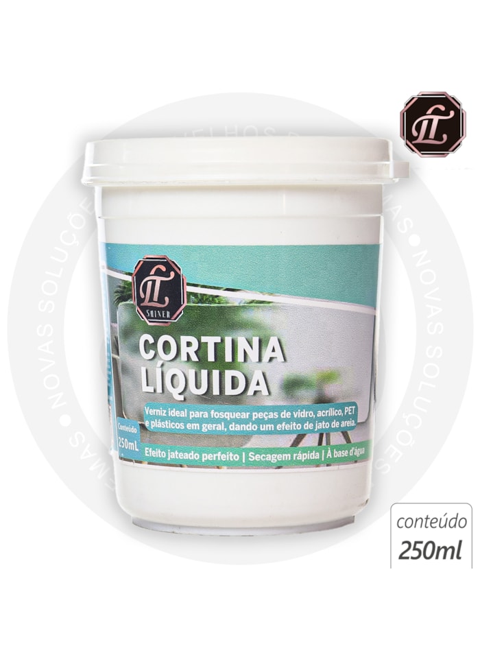 Cortina Líquida LT Shine, 250ML Fosco - Secagem Rápida, Efeito Jateado