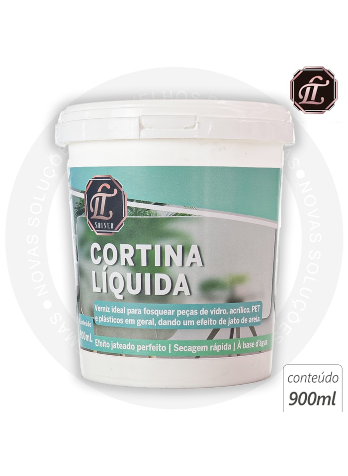 Cortina Líquida LT Shine, 900ML Fosco - Secagem Rápida, Efeito Jateado