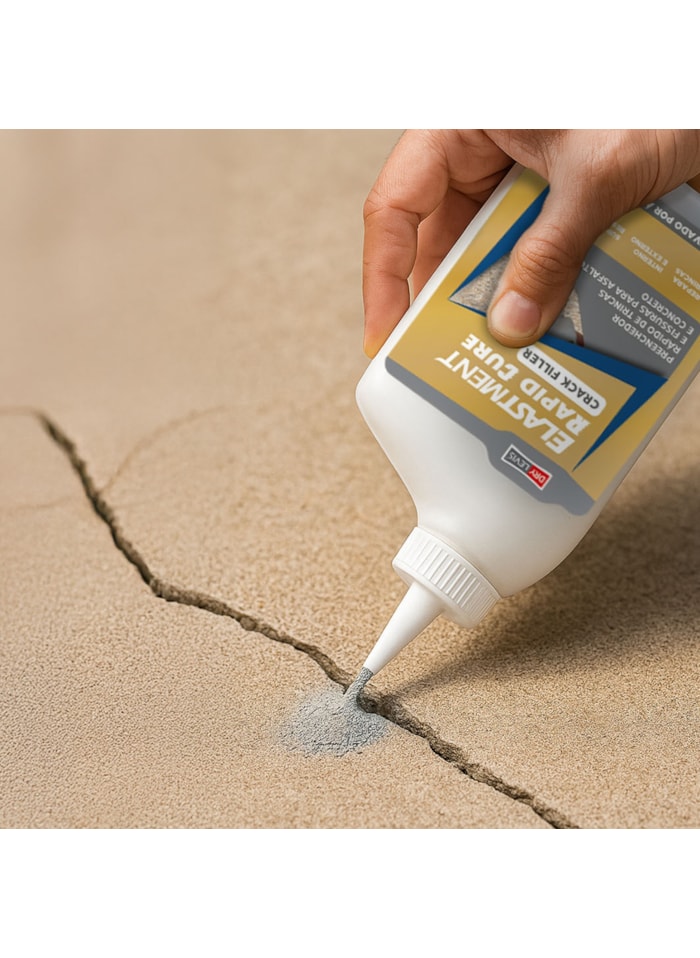 Crack Filler Rapid Cure Elastment, 700G Asfalto - Preenchedor de Trincas de Concreto em Pó