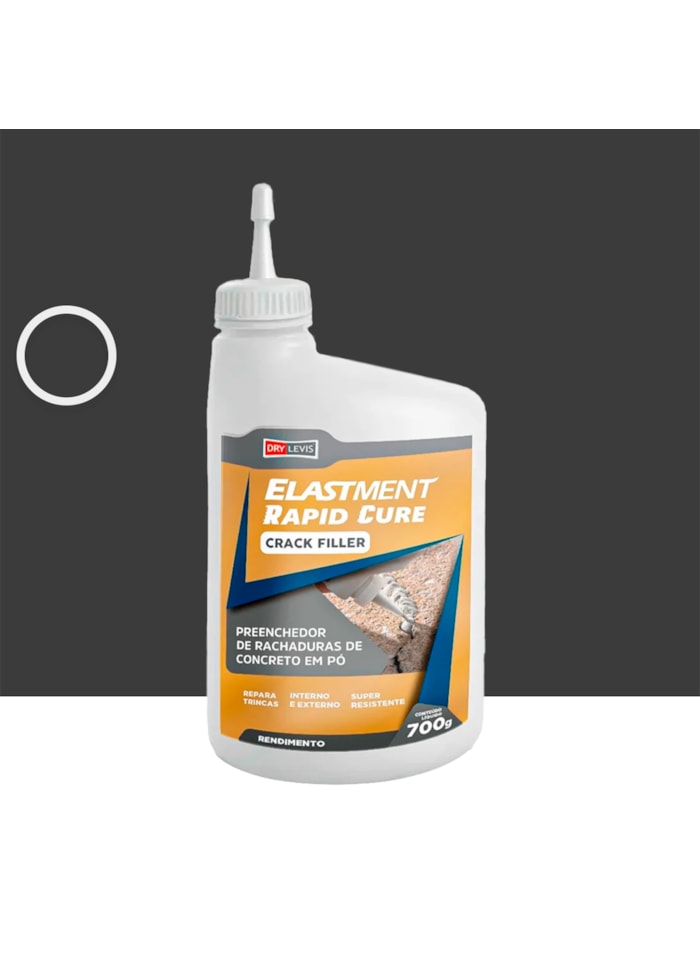 Crack Filler Rapid Cure Elastment, 700G Asfalto - Preenchedor de Trincas de Concreto em Pó