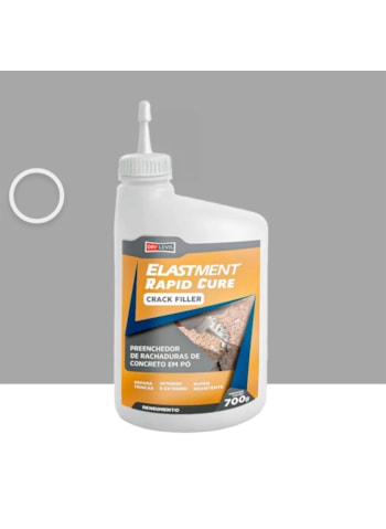 Crack Filler Rapid Cure Elastment, 700G Concreto - Preenchedor de Trincas de Concreto em Pó