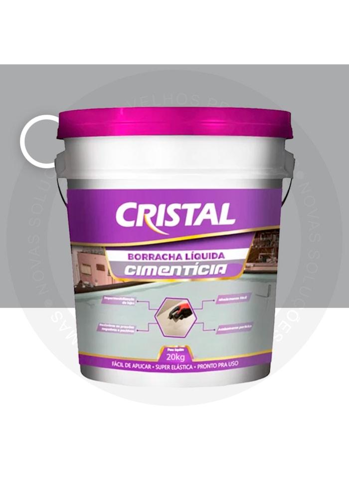 Cristal Borracha Liquida Cimenticia 20KG Cinza