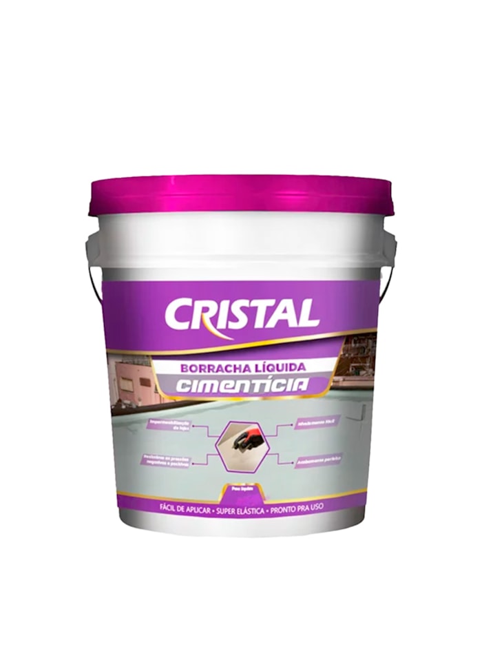 Cristal Borracha Liquida Cimenticia 4KG Cinza