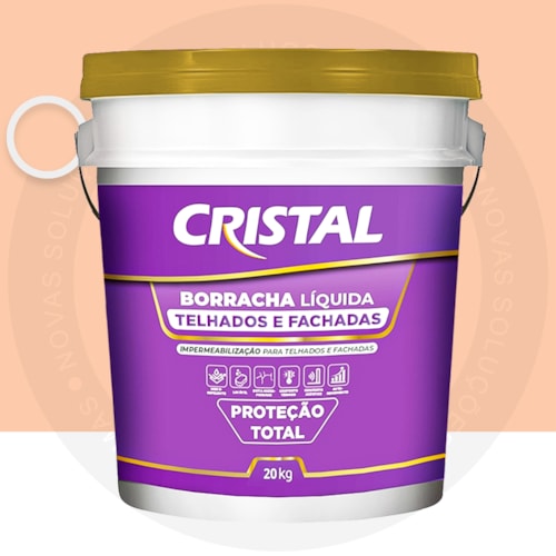 Cristal Borracha Liquida para Telhados e Fachadas 20KG Areia