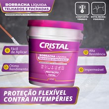 Cristal Borracha Liquida para Telhados e Fachadas 20KG Branco