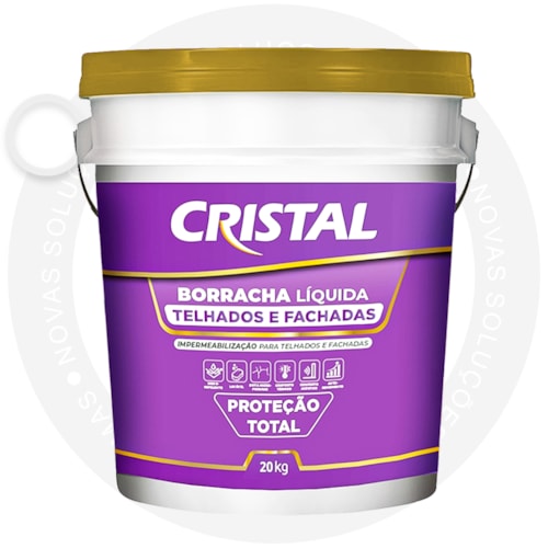 Cristal Borracha Liquida para Telhados e Fachadas 20KG Branco