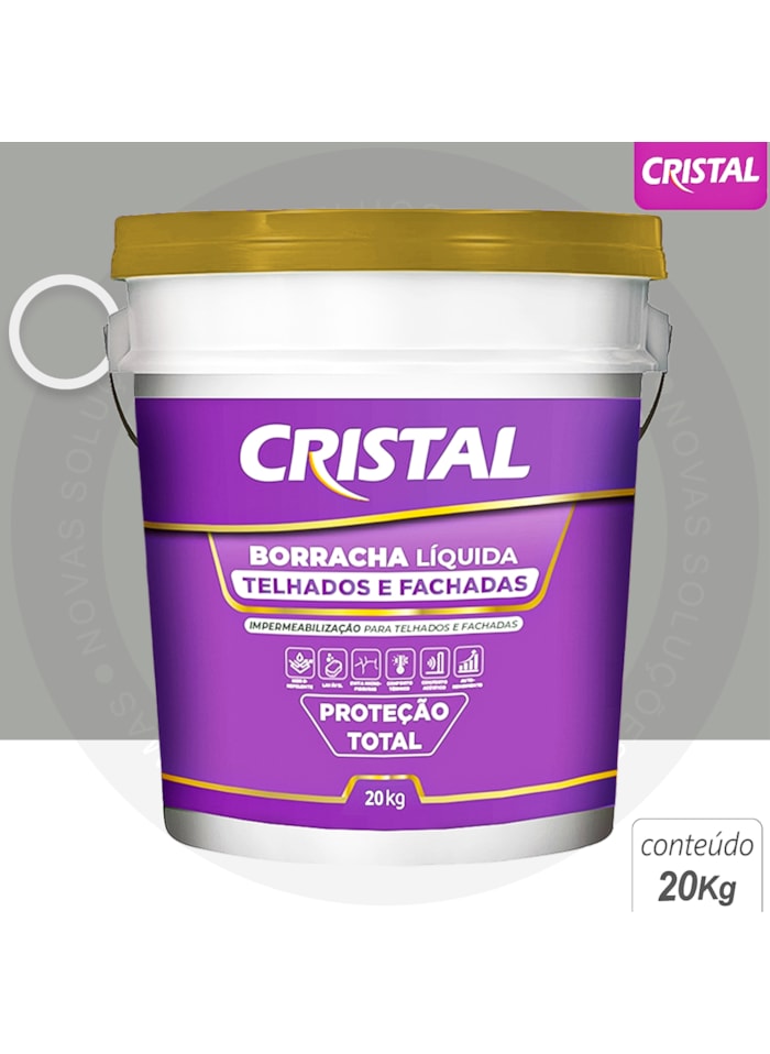 Cristal Borracha Liquida para Telhados e Fachadas 20KG Elefante