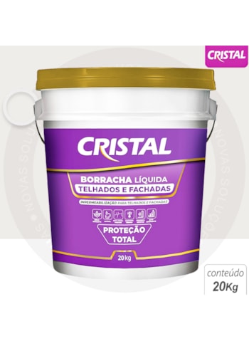 Cristal Borracha Liquida para Telhados e Fachadas 20KG Gelo