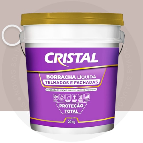 Cristal Borracha Liquida para Telhados e Fachadas 20KG Granizo