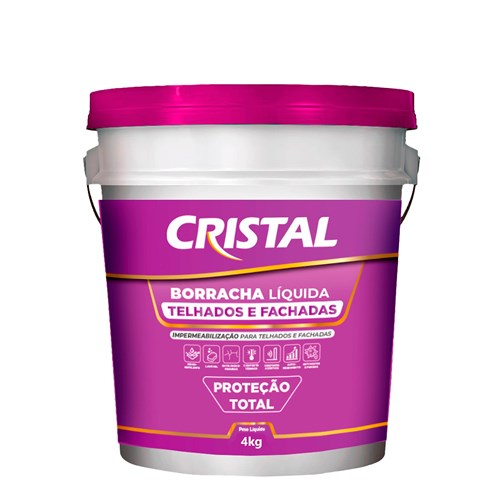 Cristal Borracha Liquida para Telhados e Fachadas 4KG Areia