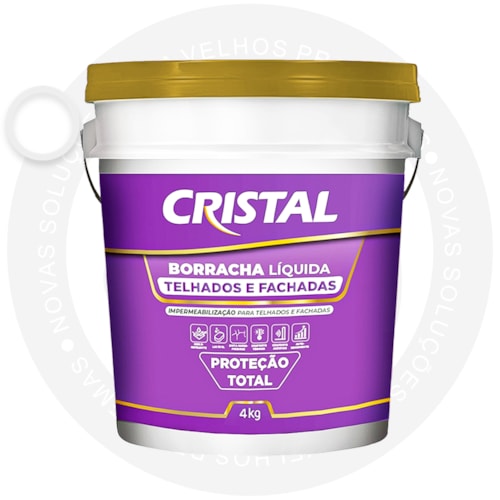 Cristal Borracha Liquida para Telhados e Fachadas 4KG Branco