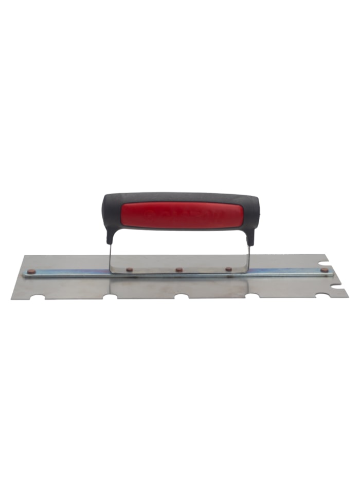 Desempenadeira de Aço Inox 12 x 30cm Dry System Castor