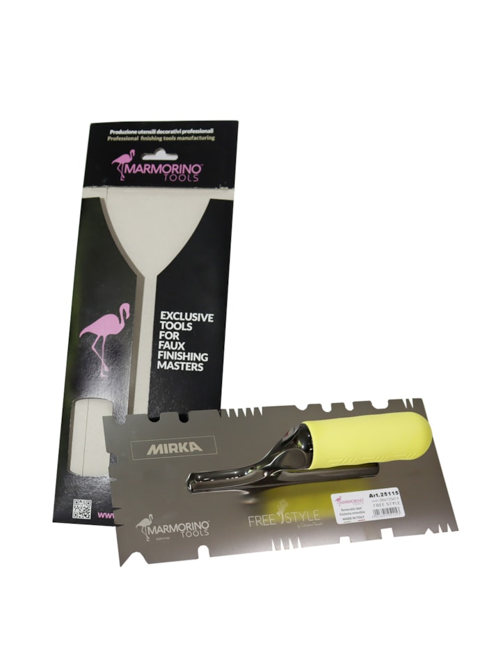 Desempenadeira Freestyle 280x120x0,6mm Marmorino Tools