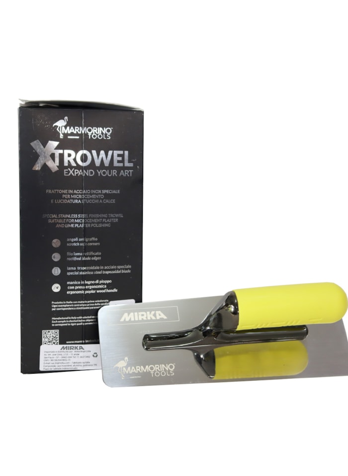 Desempenadeira Media 240x100x0,6mm Marmorino Tools