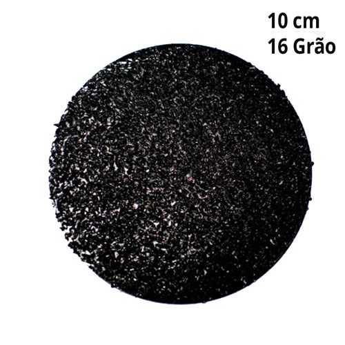Disco Cogumelo de 10cm Diamante Negro Grão 16 Cupins de Aço