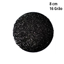 Disco Cogumelo de 8cm Diamante Negro Grão 16 Cupins de Aço
