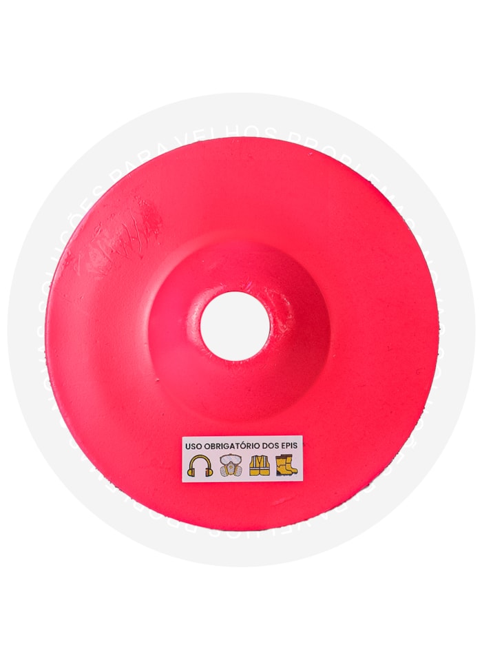 Disco Reto de 12cm Grão 16 Rosa - Cupins de Aço