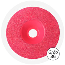 Disco Reto de 12cm Grão 36 Rosa - Cupins de Aço