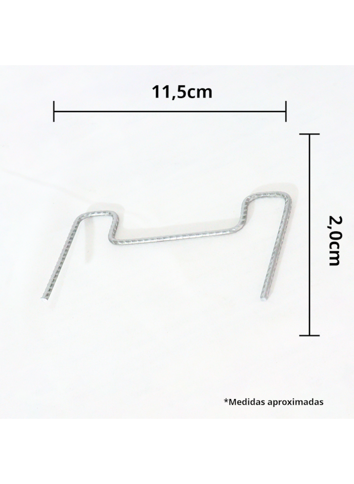 Ecogrampo Grampos para Caixaria 11,5/2,0cm - 1 caixa c/ 40 unidades