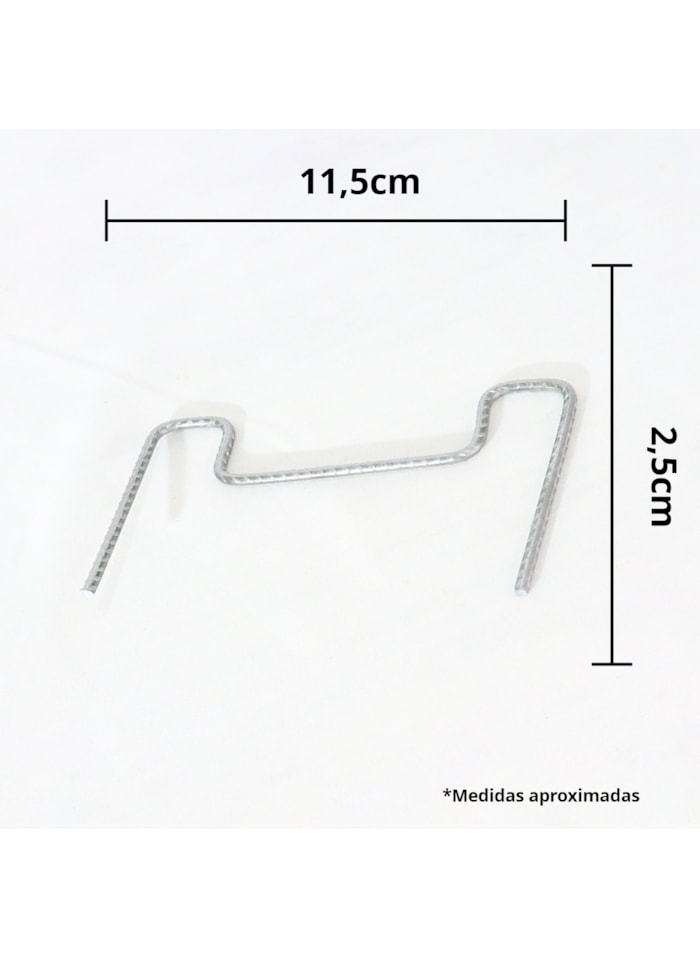 Ecogrampo Grampos para Caixaria 11,5/2,5cm - 1 caixa c/ 40 unidades