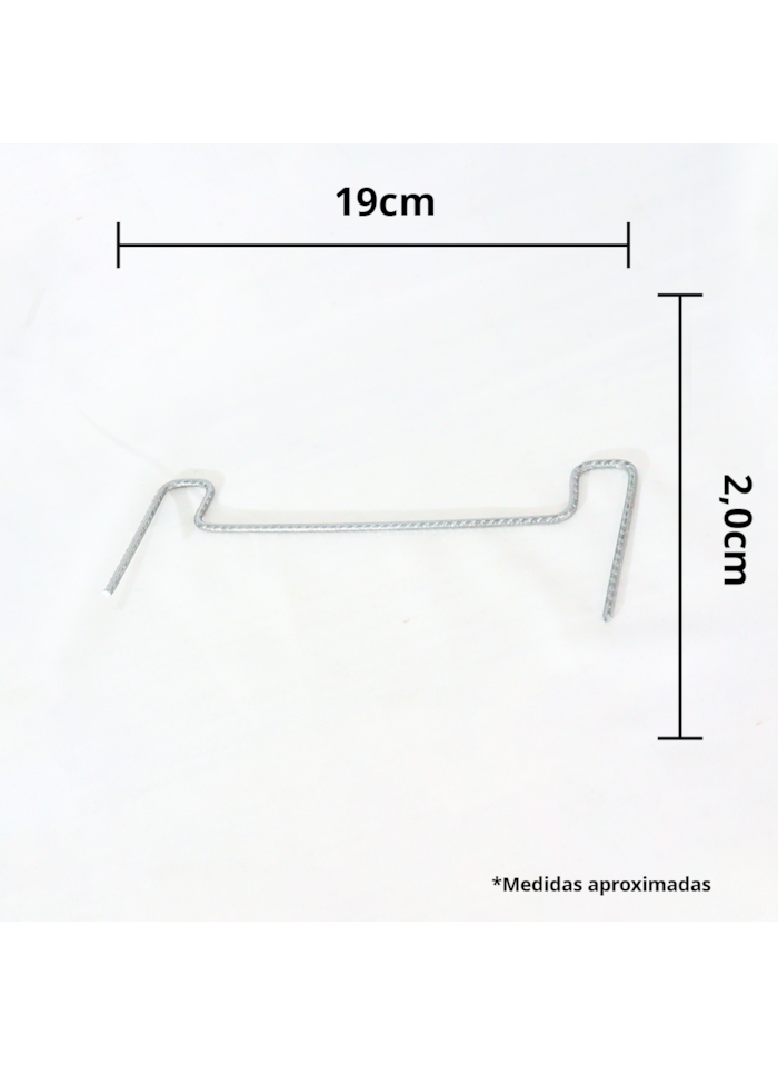 Ecogrampo Grampos para Caixaria 19,0/2,0cm - 1 caixa c/ 40 unidades