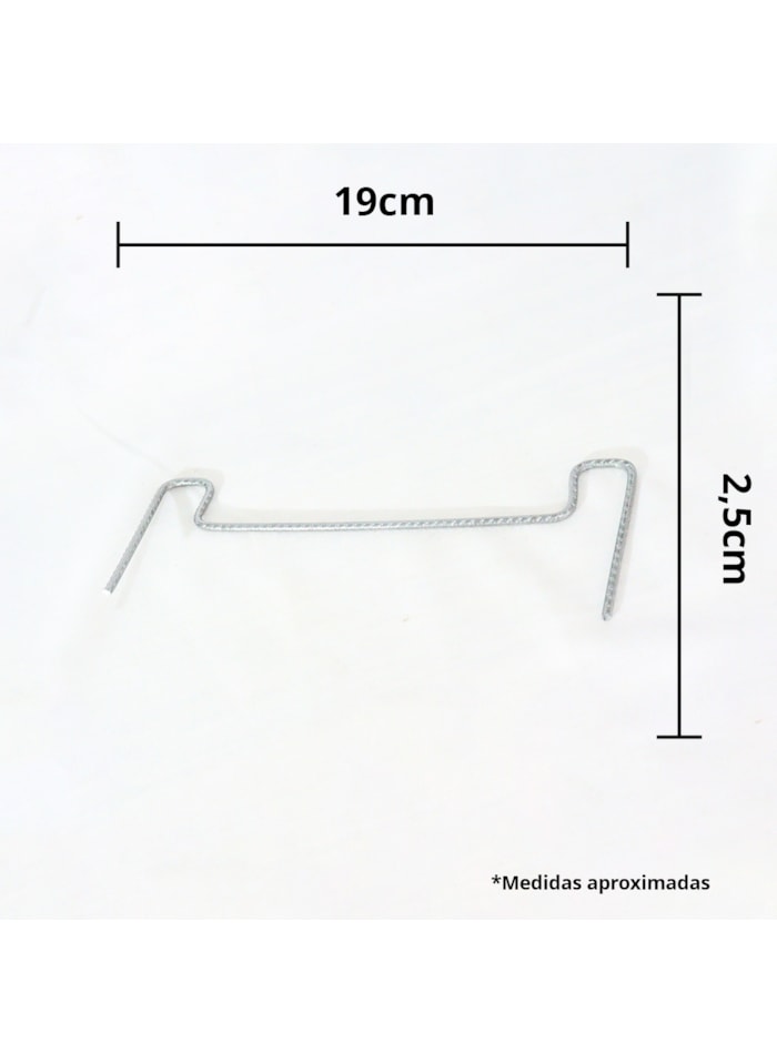 Ecogrampo Grampos para Caixaria 19,0/2,5cm - 1 caixa c/ 40 unidades