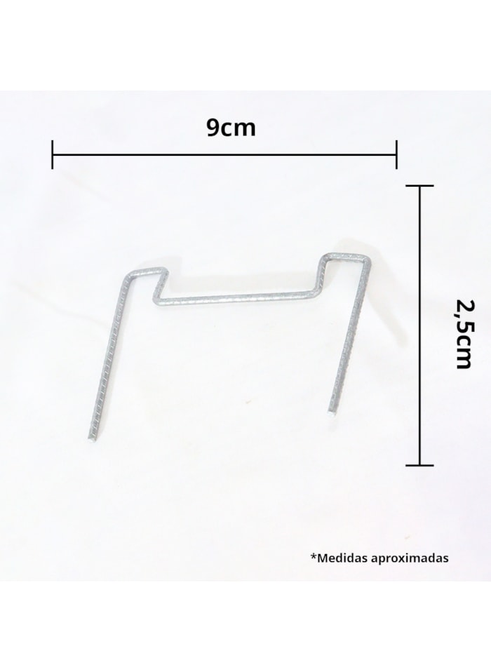 Ecogrampo Grampos para Caixaria 9,0/2,5cm - 1 caixa c/ 40 unidades