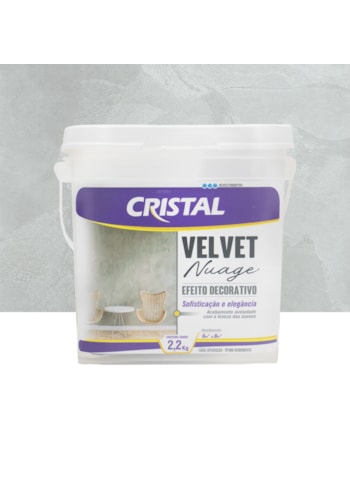 Efeito Decorativo Velvet Nuage Cristal 2,2KG Aura
