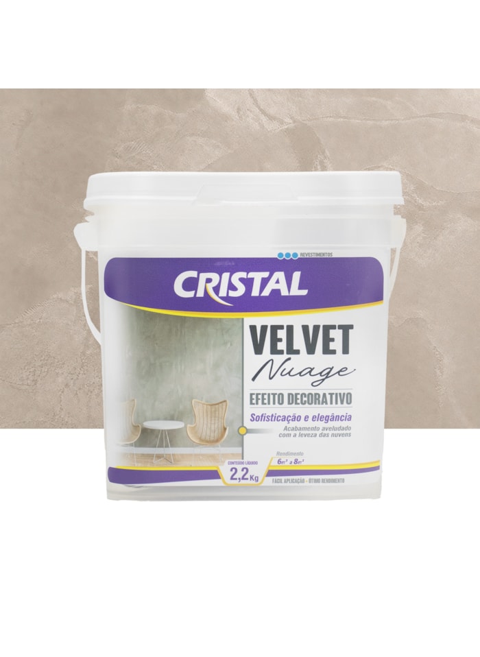 Efeito Decorativo Velvet Nuage Cristal 2,2KG Duna Areia