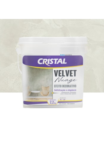 Efeito Decorativo Velvet Nuage Cristal 2,2KG Linho