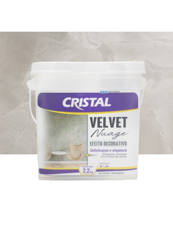 Efeito Decorativo Velvet Nuage Cristal 2,2KG Pérola