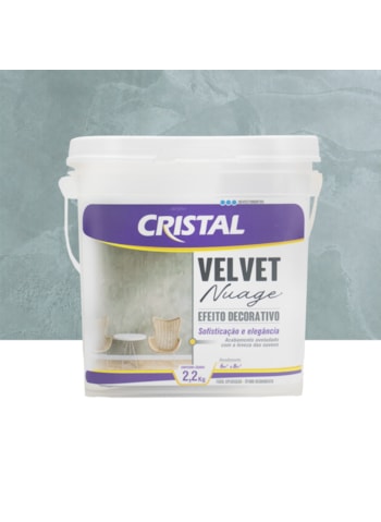 Efeito Decorativo Velvet Nuage Cristal 2,2KG Verde Matcha