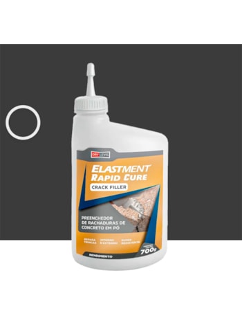 Elastment Rapid Cure Crack Filler, 700G Asfalto - Preenchedor de Trincas de Concreto em Pó