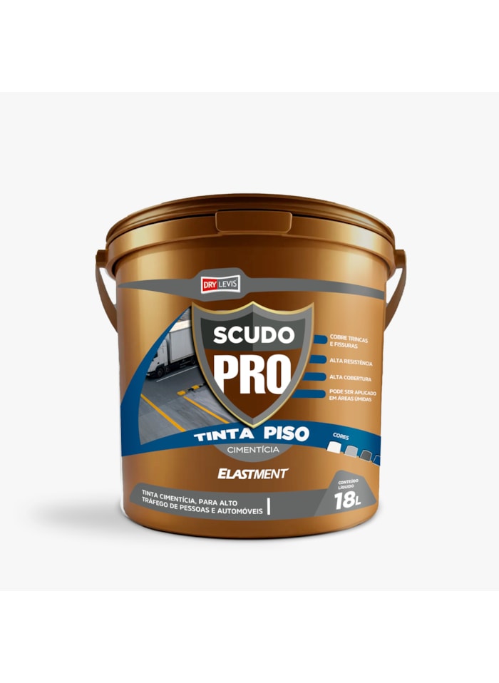 Elastment Scudo Pro Tinta Para Piso 18KG Cinza Concreto