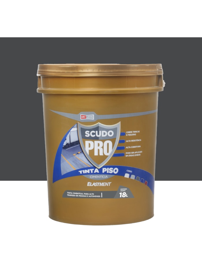 Elastment Scudo Pro Tinta Para Piso 18KG Preto