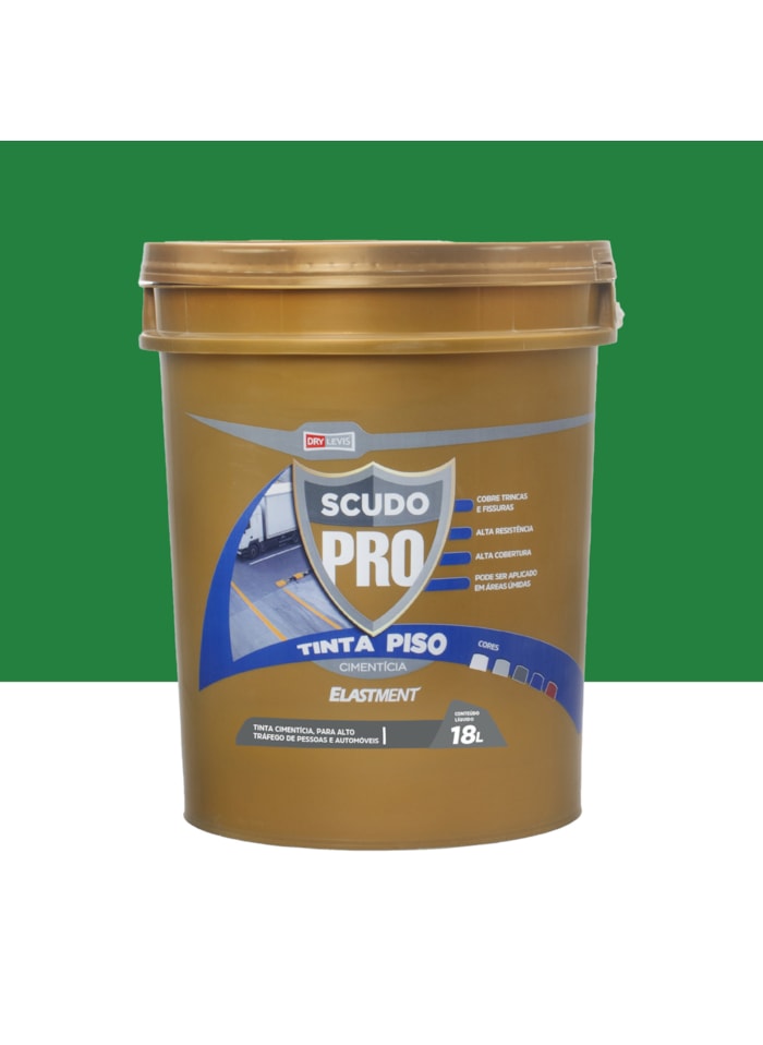 Elastment Scudo Pro Tinta Para Piso 18KG Verde Sport