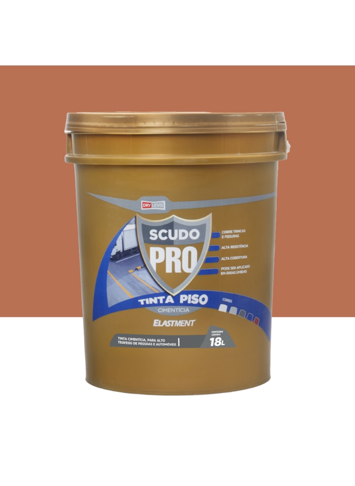 Elastment Scudo Pro Tinta Para Piso 18KG Vermelho Terra