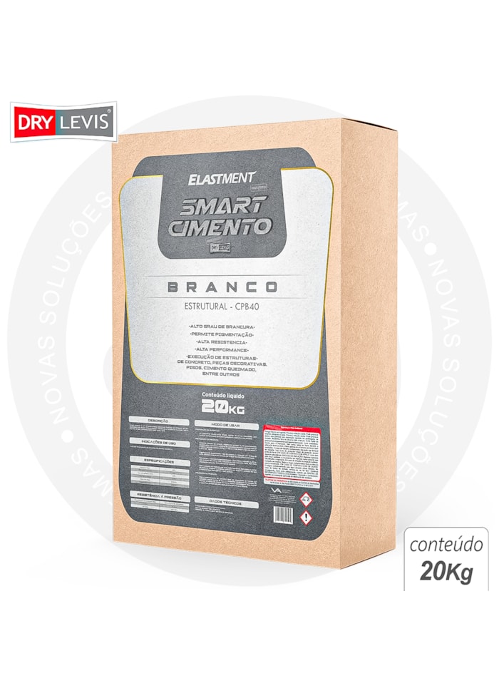 Elastment Smart Cimento Estrutural em Pó - Saco 20KG Branco