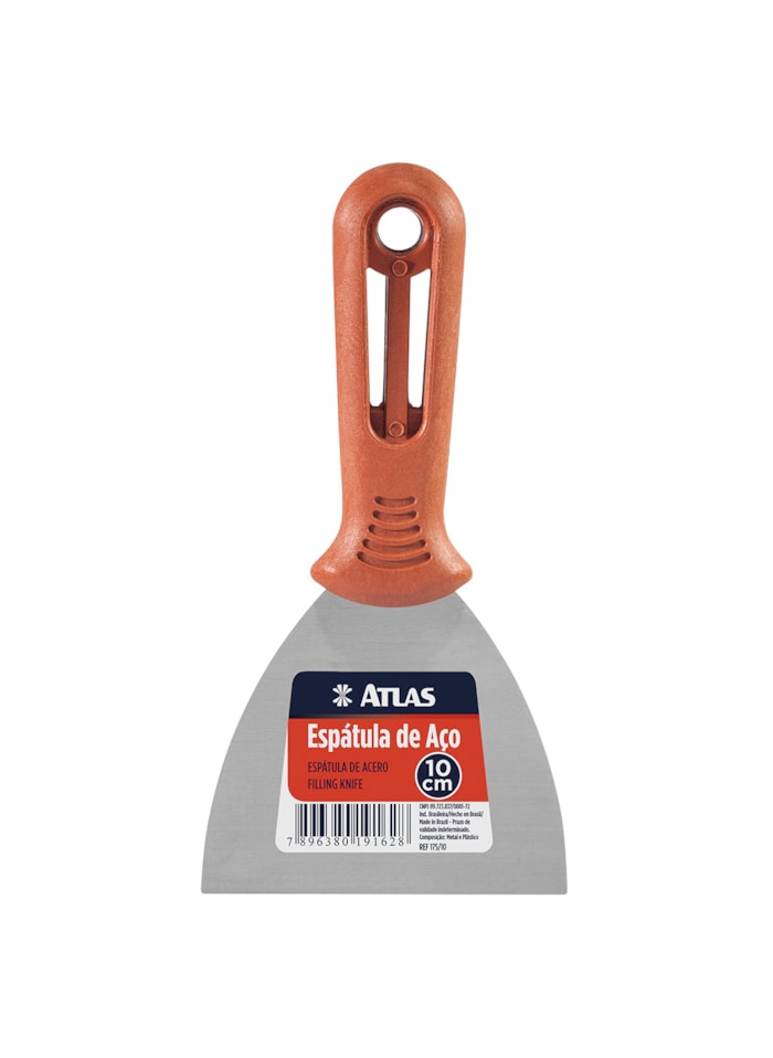 Espatula de Aço Carbono 10cm Atlas