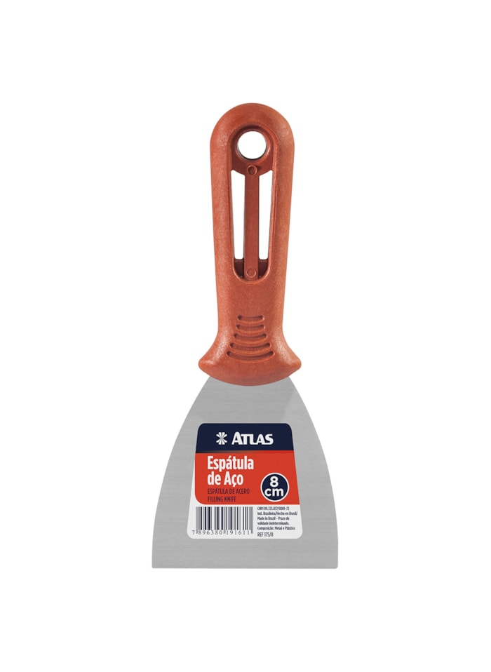 Espatula de Aço Carbono 8cm Atlas