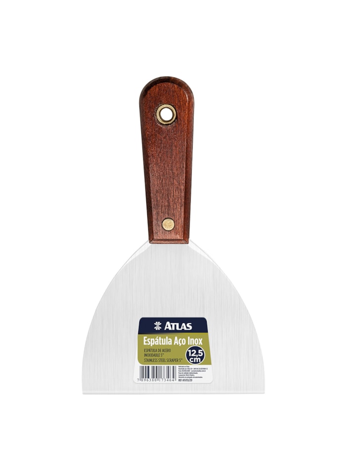 Espátula de Aço Inox 12,5cm Atlas