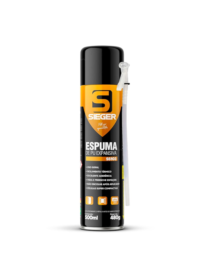 Espuma de PU Expansiva 500ML Sieger