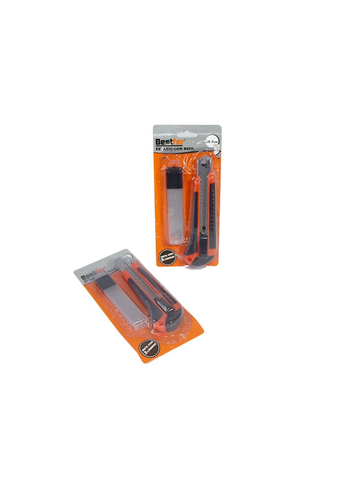Estilete com Refil de Lâminas 15,7CM Bestfer